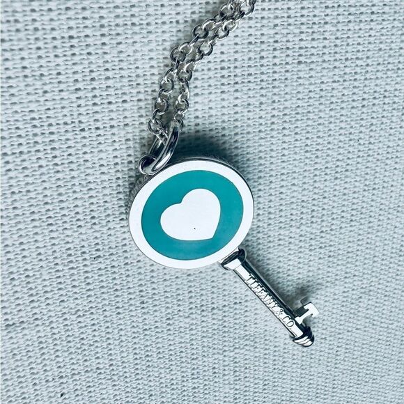 New Tiffany & Co. Blue Key Charm - Picture 4 of 8